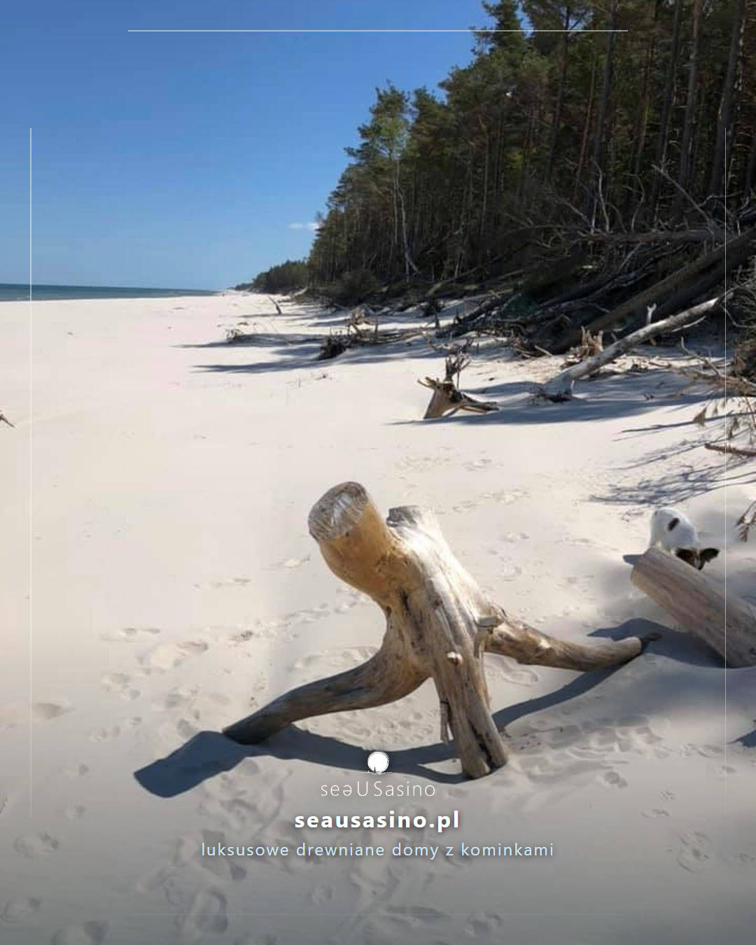 Plaża Ulinia - słoneczny pusty dzień - źródło Materiały SEAUSASINO