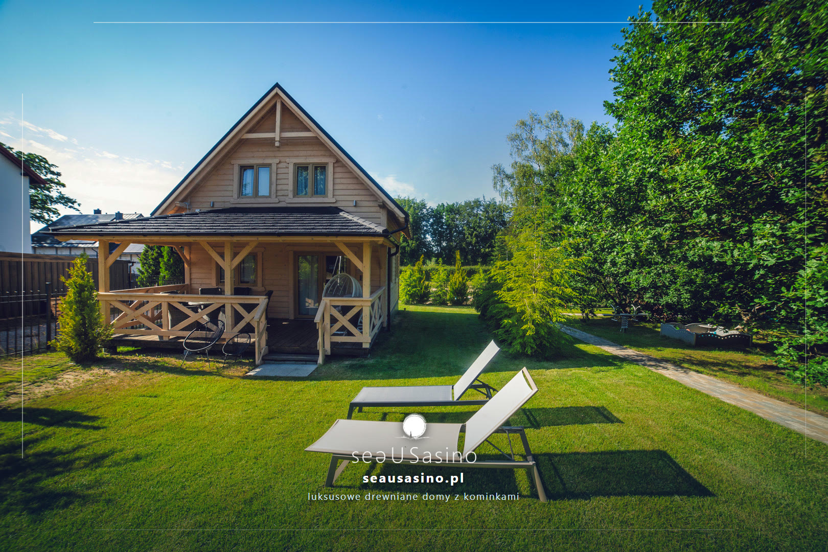 Apartamenty SeaUSasino - Ogród - Widok Dom Pierwszy